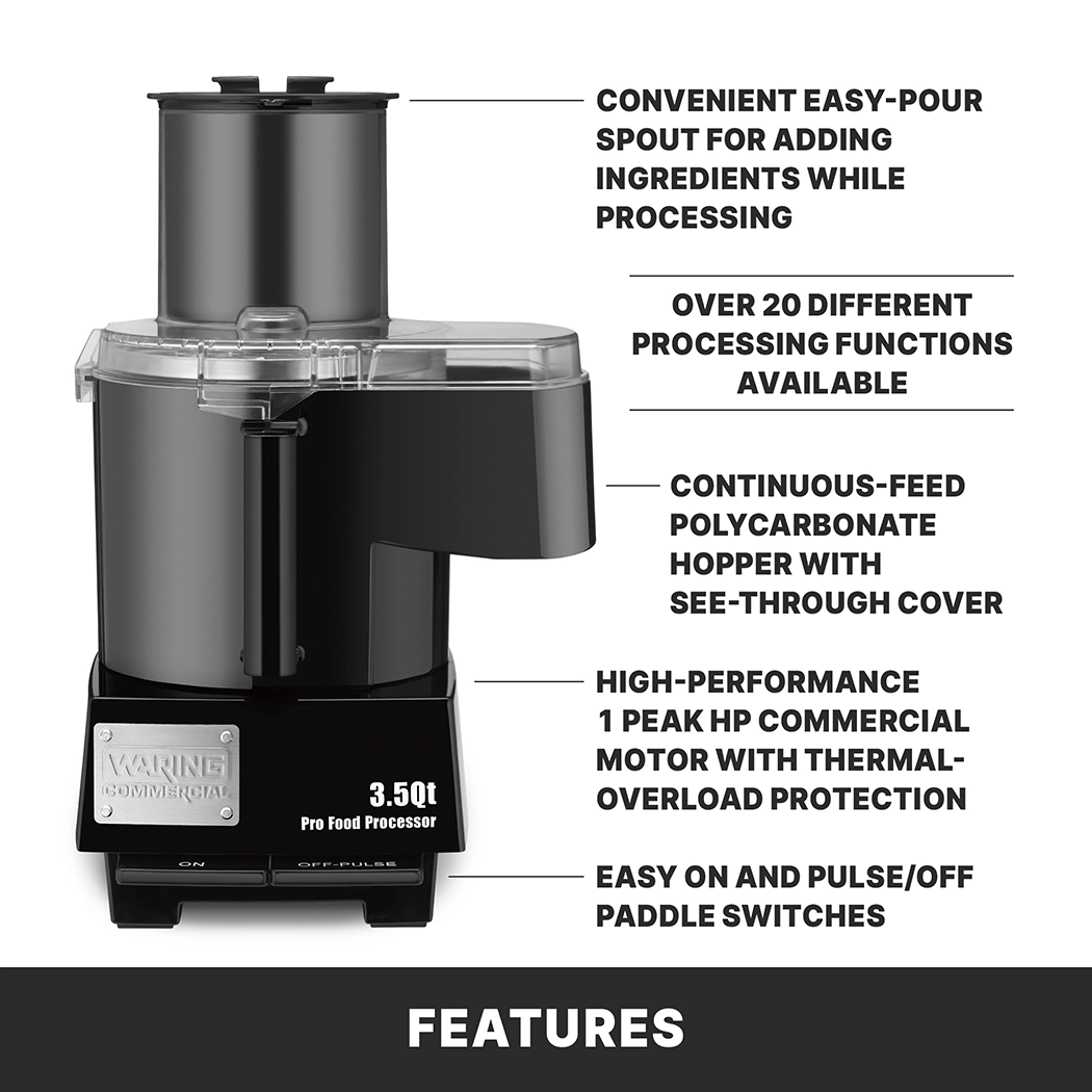3.5-Quart and Continuous-Feed Food Processor